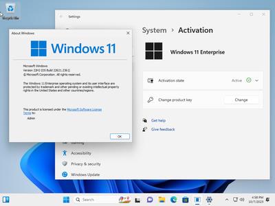 Windows 11 Enterprise 22H2 Build 22621.2361 (No TPM Required) Preactivated Multilingual (x64)