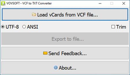 VovSoft VCF to TXT Converter 2.8.0 Multilingual
