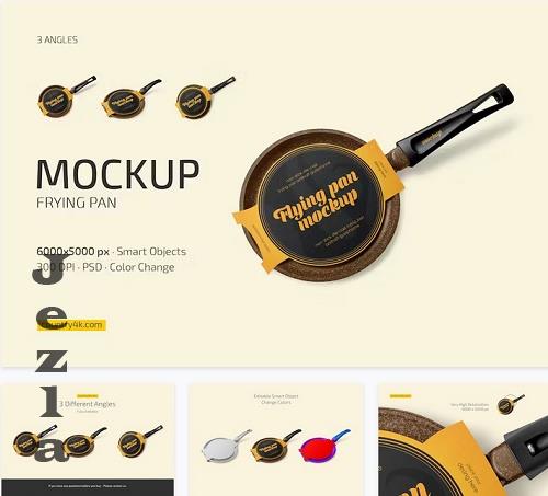 Frying Pan Mockup Set - 10271235