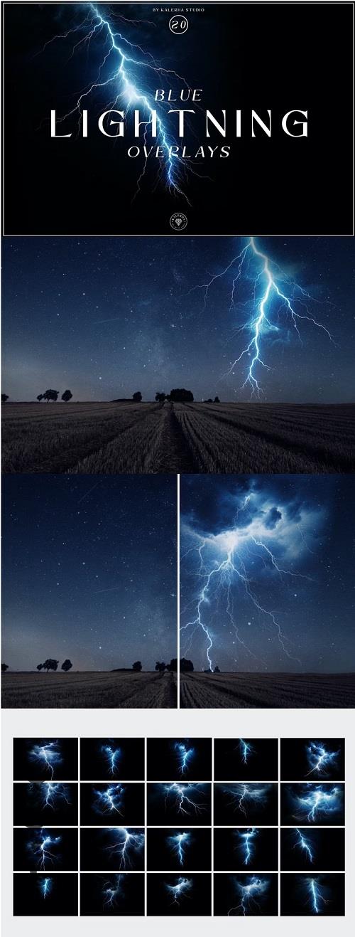 Blue Lightning Overlays - 7CJSMGM