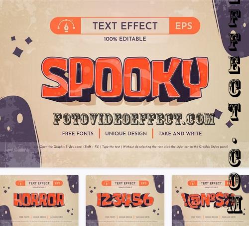 Spooky - Editable Text Effect - 42313150