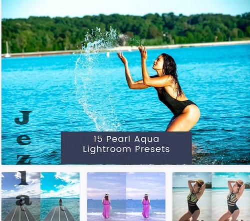 15 Pearl Aqua Lightroom Presets - LUEL66Q