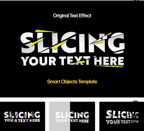 Slicing Text Effect - 42315186