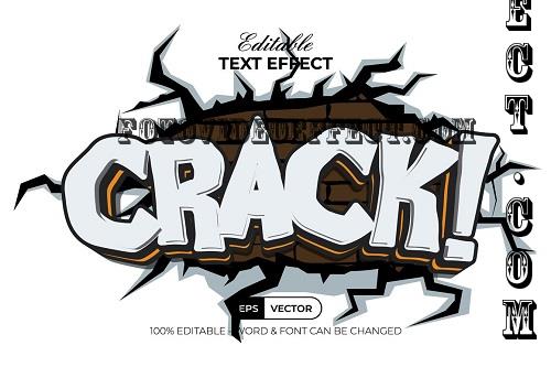 Crack Text Effect Comic Style - 42294378