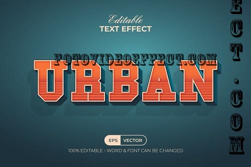 Urban Text Effect Retro Style - 42307052