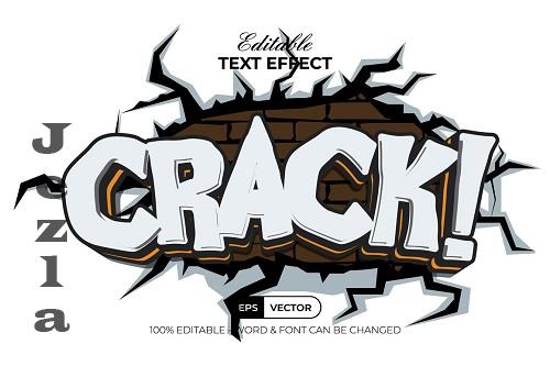 Crack Text Effect Comic Style - 42294378