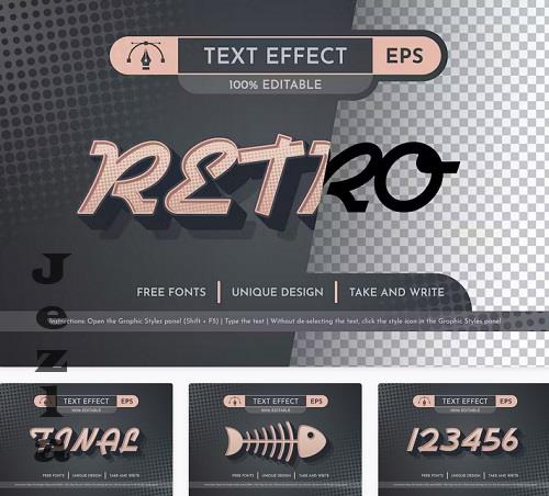 Retro - Editable Text Effect - 42317281