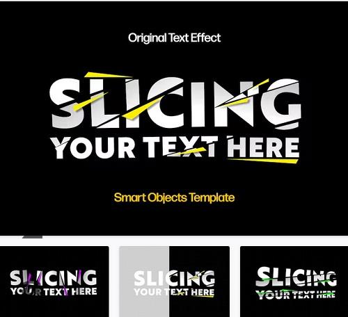 Slicing Text Effect - 42315186