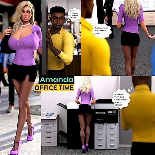Dynamoob - Amanda - Office time 3D Porn Comic