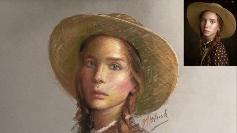 Master The Portrait Drawing Using Pastels Series-1