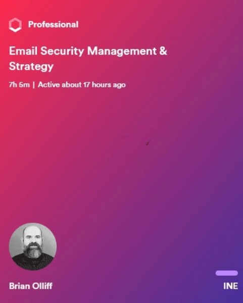 INE - Email Security Management & Strategy