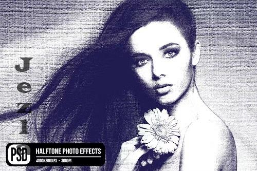 Halftone Photo Effects - K5EZTLY