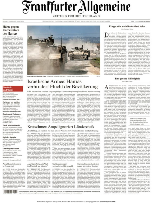 Frankfurter Allgemeine Zeitung - 16. Oktober 2023