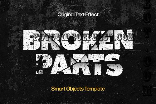 Broken Parts Text Effect - 42327251