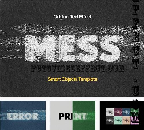 Distortion Mess Text Effect - 43920696