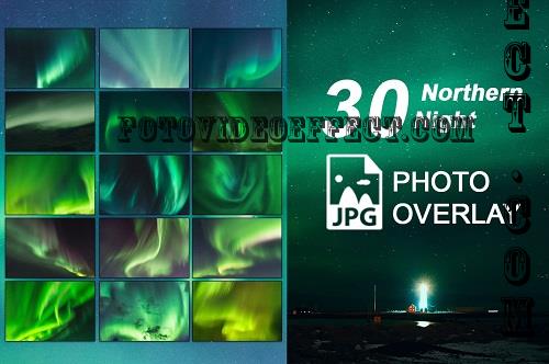30 Northern Night Photo Overlay - 68765612