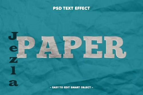 Realistic Paper Textured Layer Style Text Effect - F2Q3Y6K