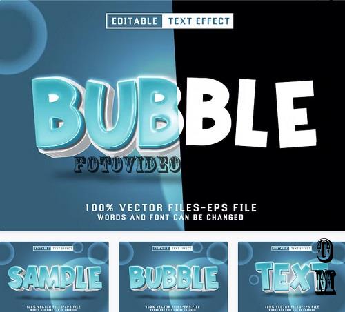 Bubble Editable Text Effect - KTJJTHY