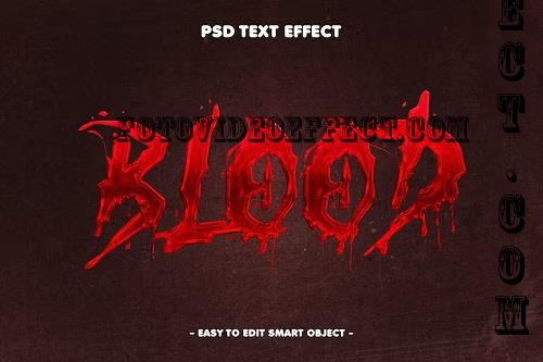 Blood Splash Horror Layer Style Text Effect - LEBNAPZ