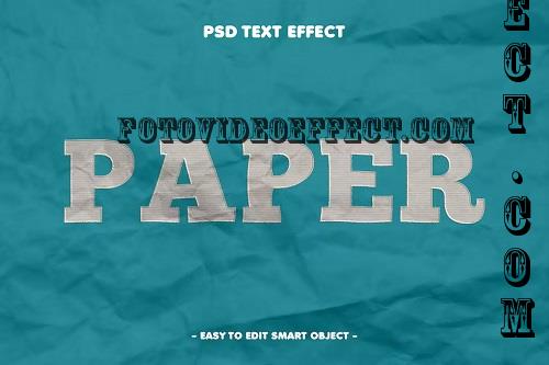 Realistic Paper Textured Layer Style Text Effect - F2Q3Y6K