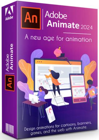 постер к Adobe Animate 2024 24.0.4.28 by m0nkrus (MULTi/RUS)