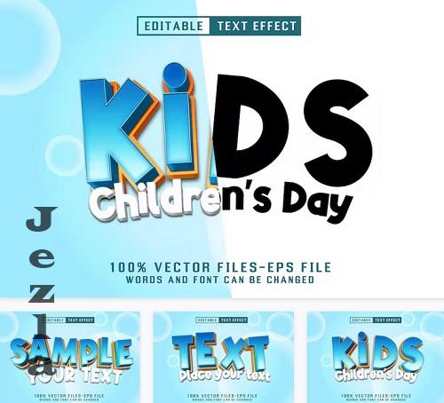 Children's Day Editable Text Effect - 5B3V56X
