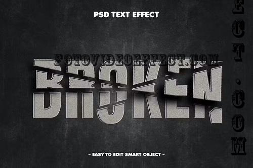 Broken Destructive Bold Text Effect - FDXSRJQ