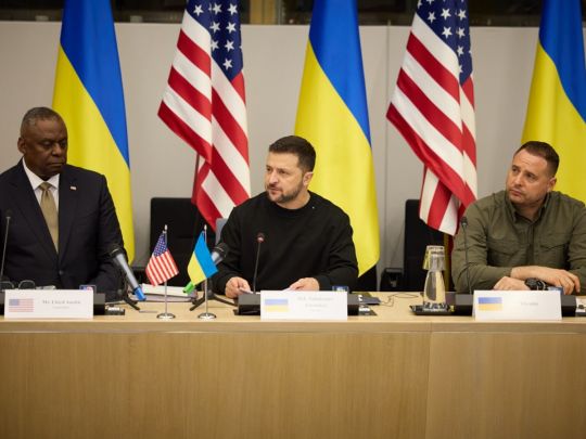 «Україна вистоїть. Важливо вибити зброю з рук ворога»: що сказав Зеленський учасникам «Рамштайну»