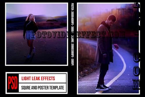 Square & Poster - Light Leak Effects - 8SMH86U