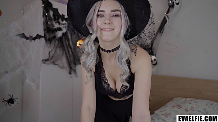 Eva Elfie - Busty Witch Gets Facial And Swallows Cum (ManyVids) UltraHD 4K 2160p