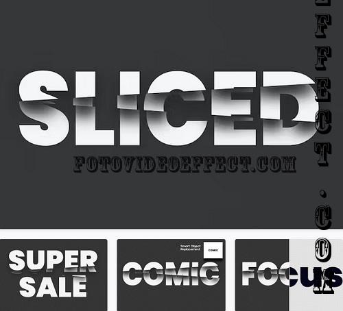 Sliced Text Effect - KCEXY5M