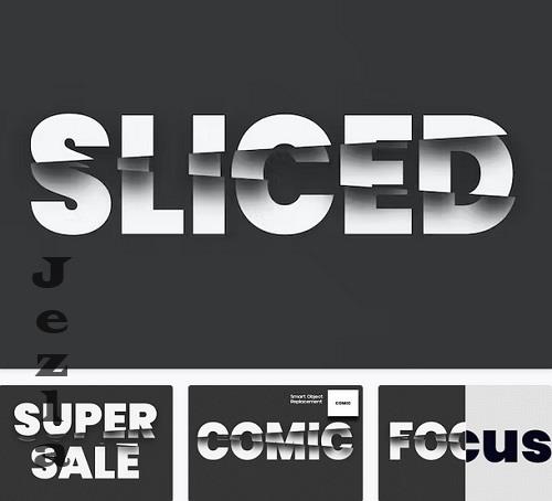 Sliced Text Effect - KCEXY5M