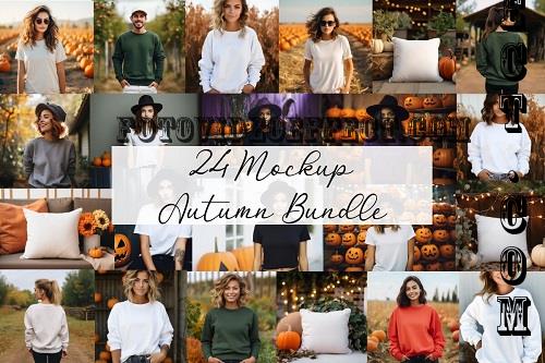 Trendy Autumn Mockup Bundle - 24 Premium Graphics