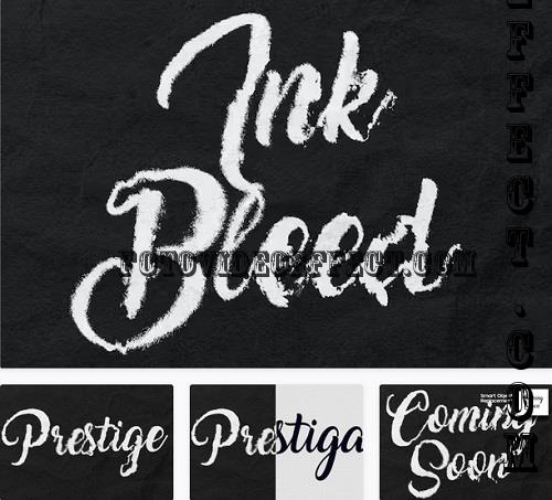 Distressed Ink Bleed Text Effect - 2JP2AHX