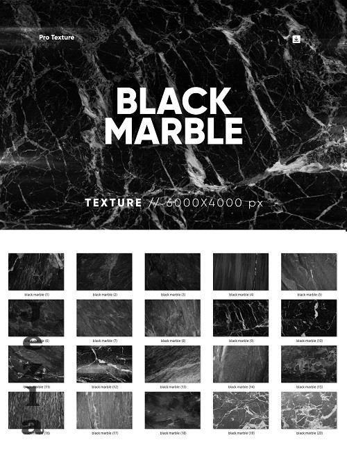 20 Black Marble Texture HQ - 42327613