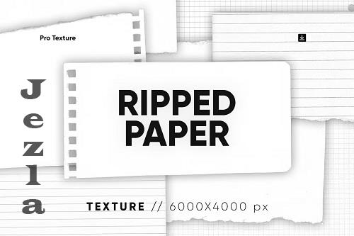 20 Ripped Paper Texture HQ - C8V8EJN