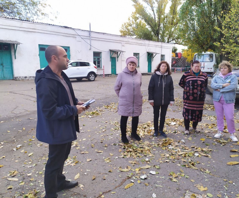 Сход граждан с заместителем председателя Торезского городского совета