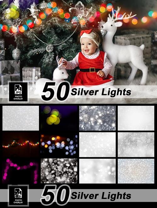 50 Silver Lights Photo Overlay - 91545158
