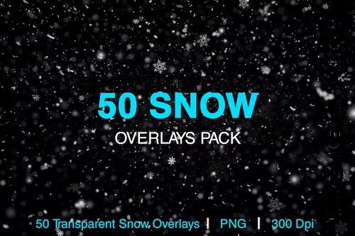 50 Snow Overlays Pack - 7VVQSPX