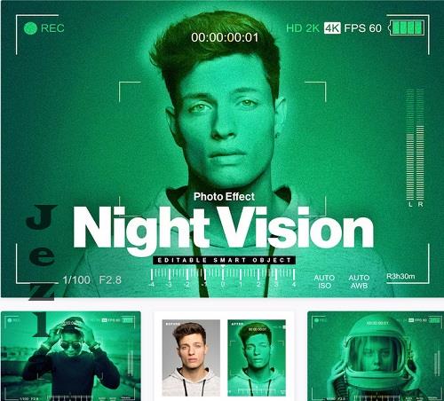 Night Vision Photo Effect - PSR3424