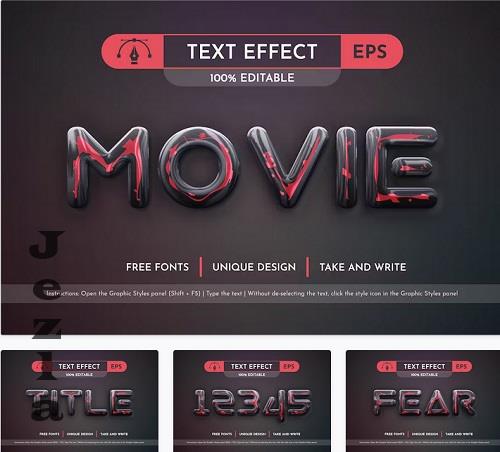 Glass Blood - Editable Text Effect - 69447419
