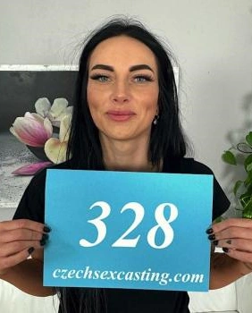 CzechSexCasting – Salina Shein – Black leather, green lace and first casting – E328