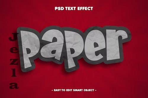 Paper PSD Layer Style Text Effect - Z3CBZTU