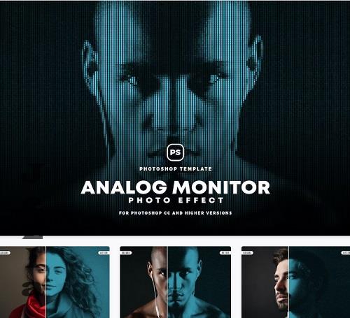 Analog Monitor Photo Effect - TS8DXH7