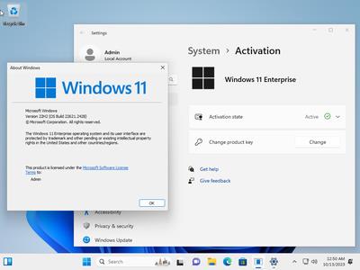 Windows 11 Enterprise 22H2 Build 22621.2428 (No TPM Required) Preactivated Multilingual October 2023 (x64) 