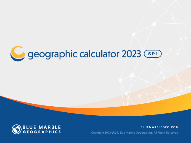 Blue Marble Geographic Calculator 2023 SP1 Build 413 (x64)