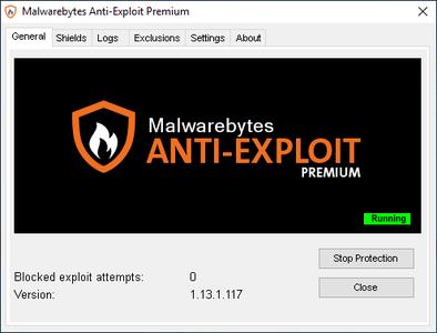 Malwarebytes Anti-Exploit Premium 1.13.1.568 Beta 3dfe80e96e880e3b48ed62941ca9a80d
