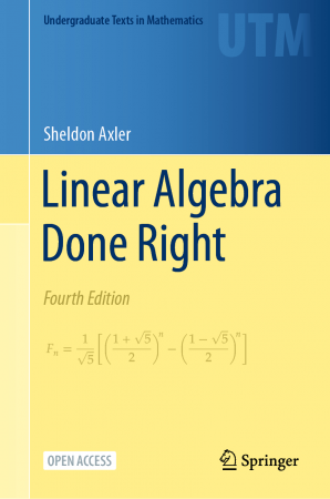 Linear Algebra Done Right, 4th Edition