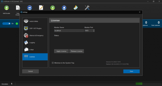 PlayoutONE LiveStream Encoder 5.0