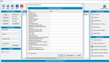 Sante DICOM Worklist Server 2.2 (x64)